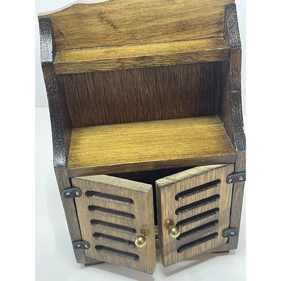 Lot of 5‎ Dollhouse Miniature Wood hutch/China cabinets Cupboards Shelves Chest - Picture 7 of 16